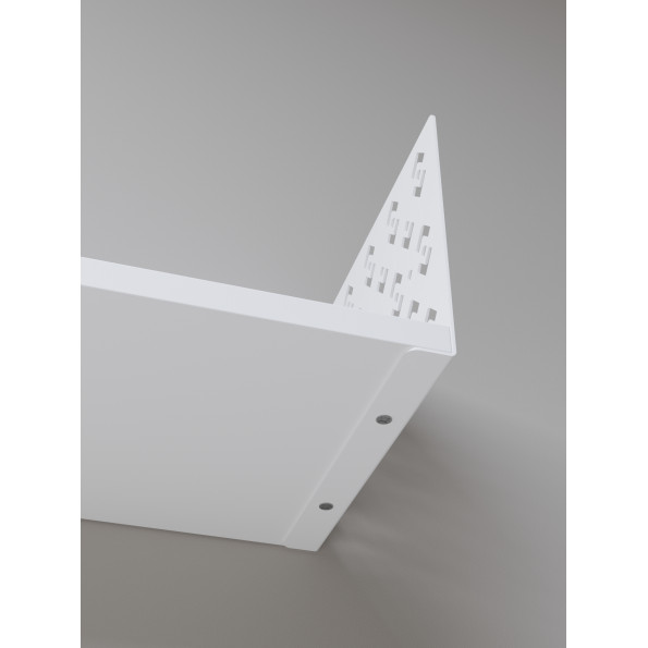 Полка навесная 17х70х22 см из ЛДСП Белая 380996 -
                                                        Фото 2